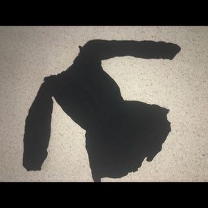 Black off the shoulder romper